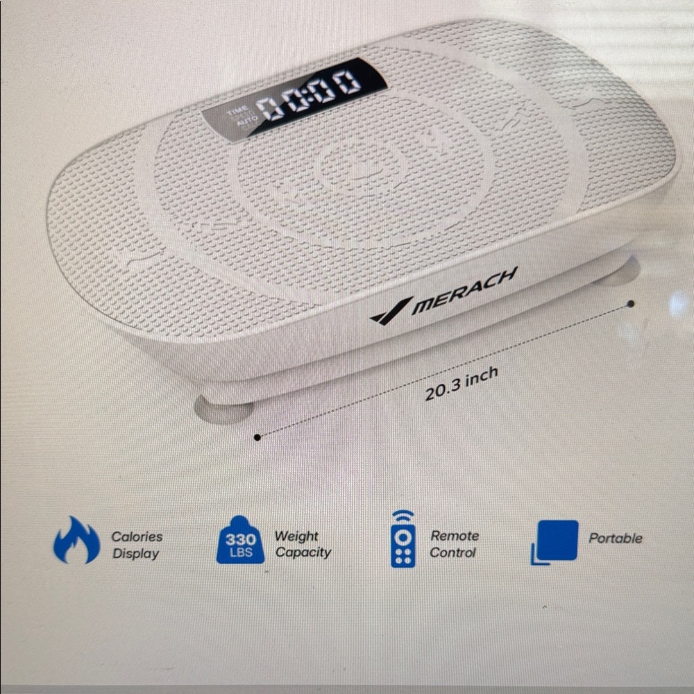 White Vibration Plate Fitness Machine